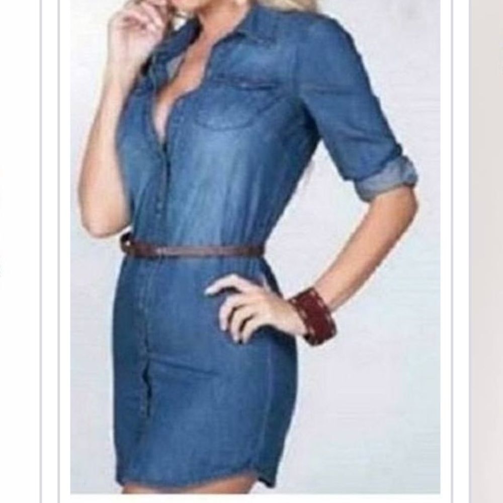 Ci Sono CTP25 Chambray Dress Nwt
